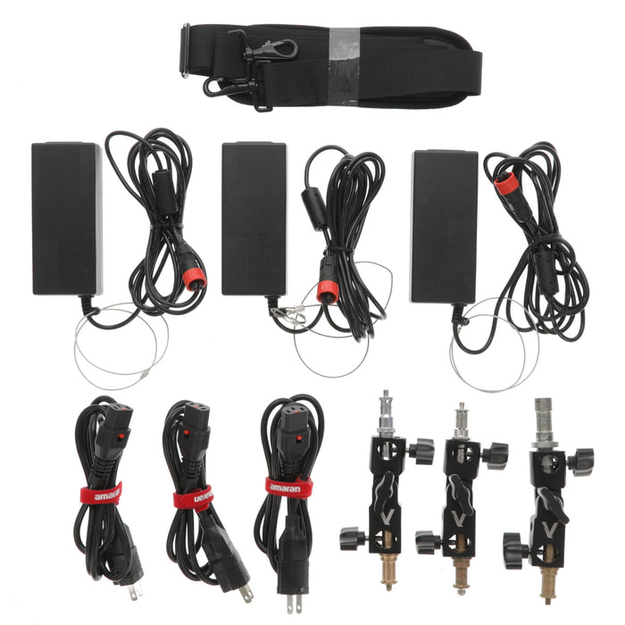 【中古品】Aputure APP60C3kit amaran P60c 3灯キット