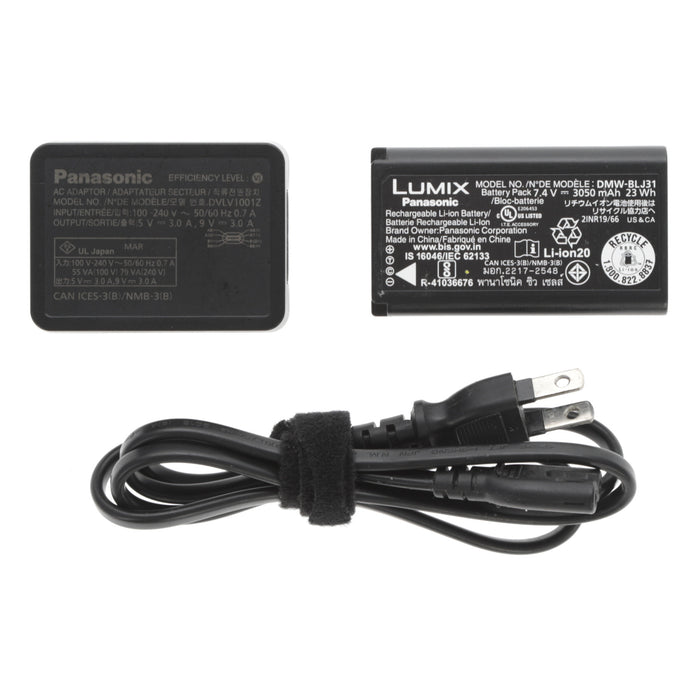 【中古品】Panasonic DMW-BTC14 + DMW-BLJ31 バッテリーチャージャー(バッテリーパック1個付属)