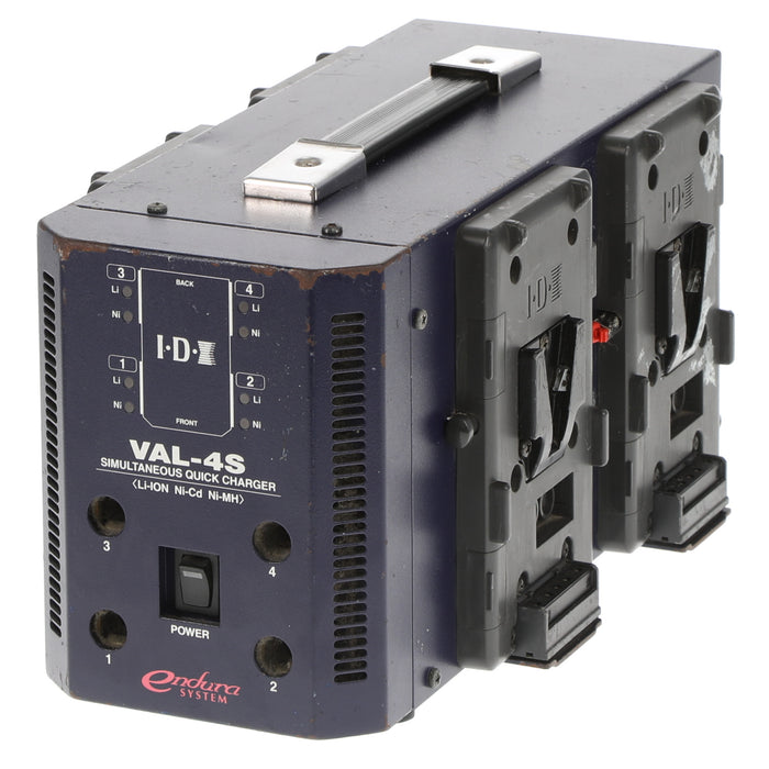 【中古品】IDX VAL-4S BP対応4連同時急速充電器（旧型）