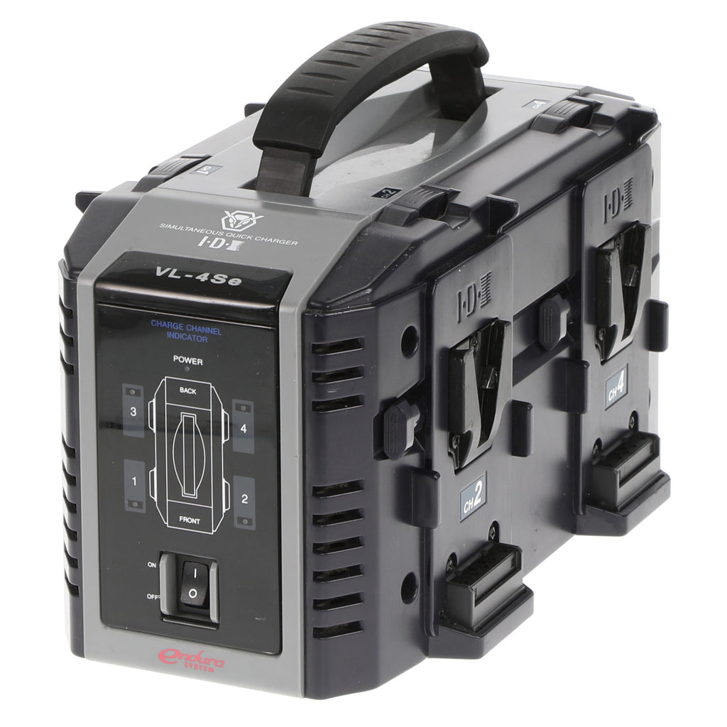 即発送 IDX VL-4Se 4ch急速充電器 電源ケーブルセット 中古品】IDX VL-4Se 4連同時急速充電器 - 業務用撮影・映像・音響
