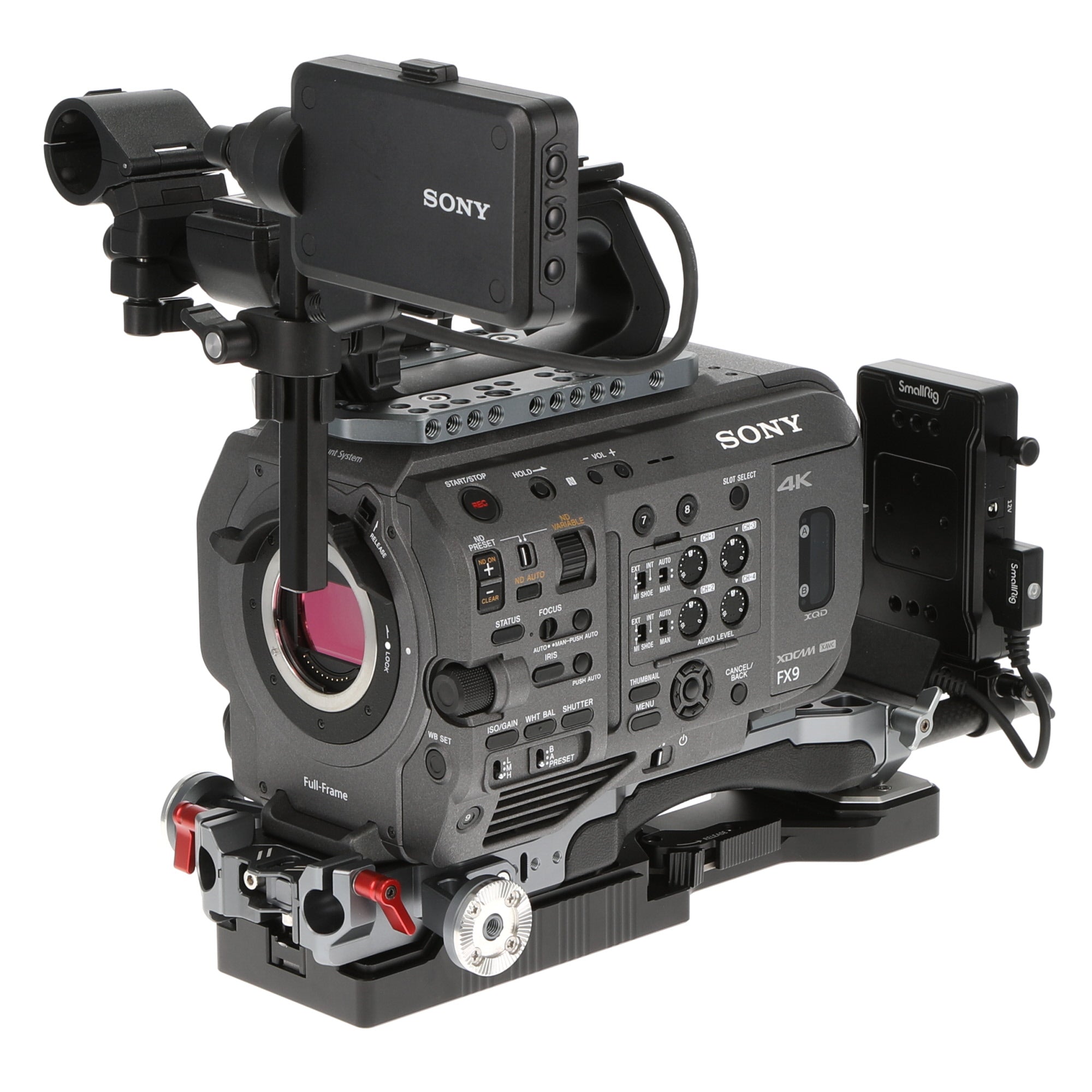 【美品】 Sony PXW-FX9 XDCAM XQDカード×2枚+リーダー付属 中古品】SONY PXW-FX9 XDCAMメモリーカムコーダー(ボディのみ、small