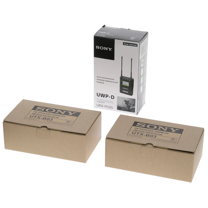 中古品】SONY UTX-B03 ×2 ＋ URX-P03D UWPワイヤレスセット - 業務用