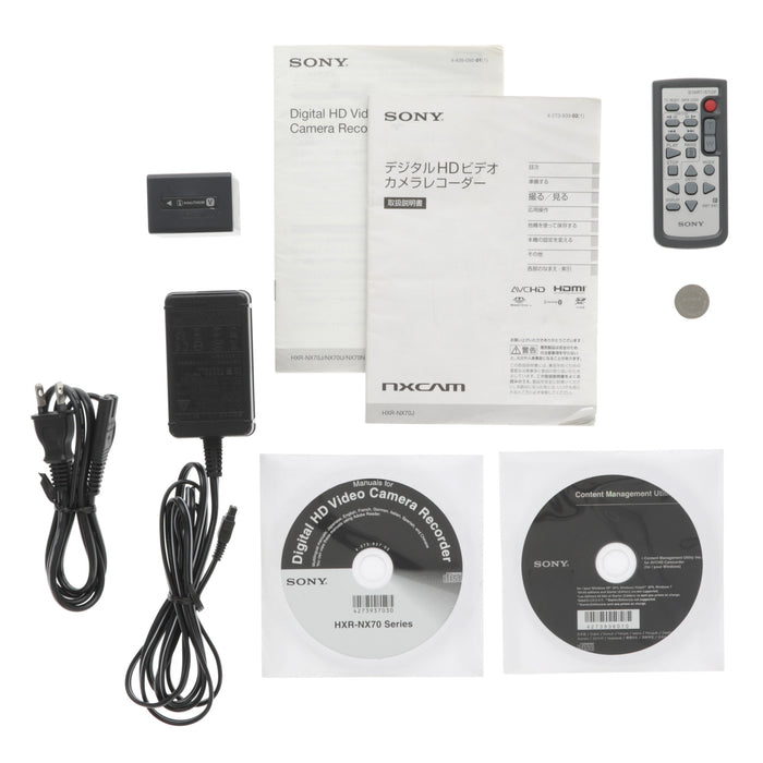 【中古品】SONY HXR-NX70J NXCAMカムコーダー