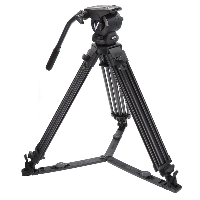【中古品】Vinten V8AS-AP2F Vision8ASセットパッケージ(アルミ製三脚/グランドスプレッダー)(ジャンク品)