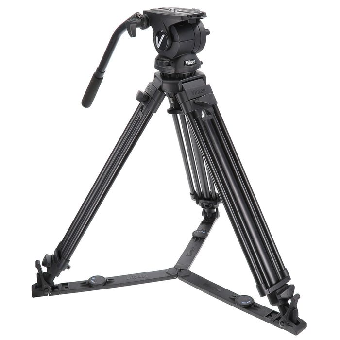【中古品】Vinten V8AS-AP2F Vision8ASセットパッケージ(アルミ製三脚/グランドスプレッダー)