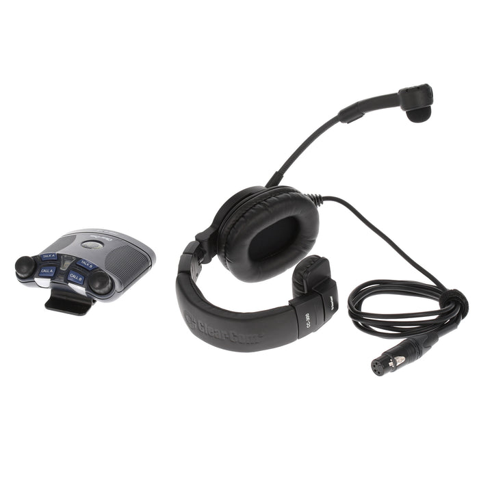 【中古品】Clear-Com RS-603 + CC-300 TW仕様2chベルトパック + 片耳ヘッドセット