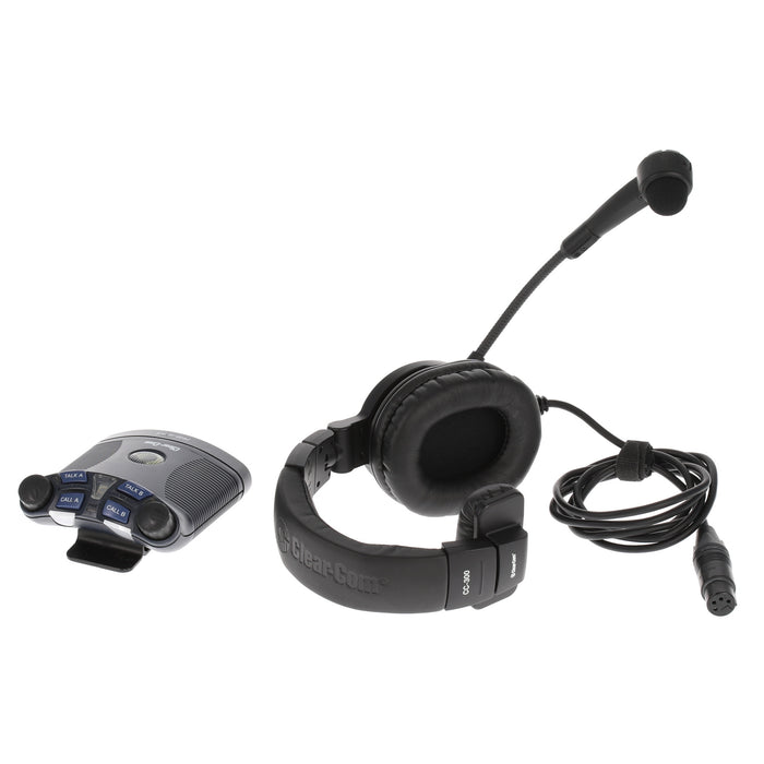 【中古品】Clear-Com RS-603 + CC-300 TW仕様2chベルトパック + 片耳ヘッドセット