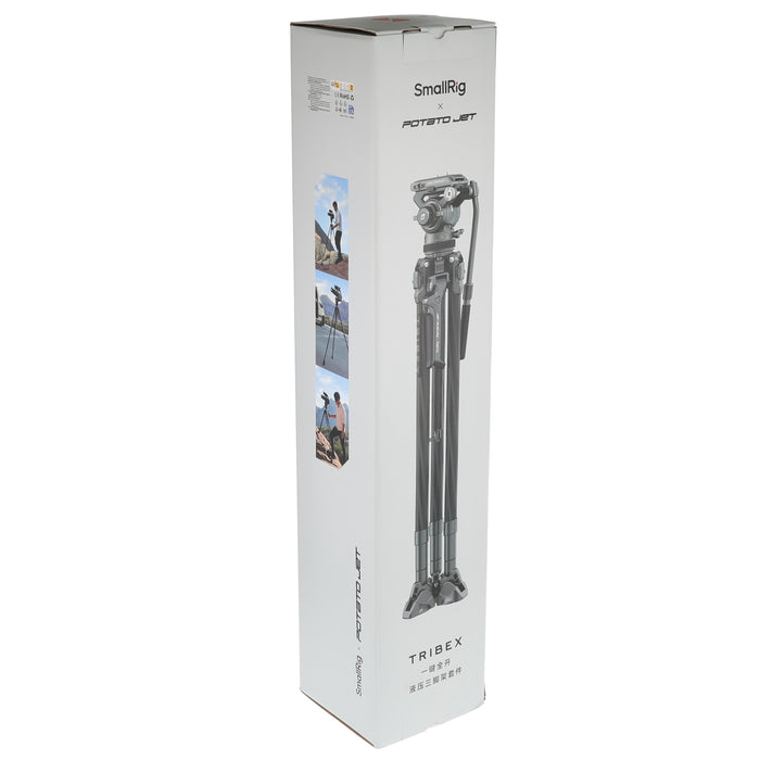 【中古品】SmallRig SR5755 SmallRig x Potato Jet TRIBEX CARBON II カーボンファイバー三脚（ダイナミックバランス油圧式ヘッド付き）