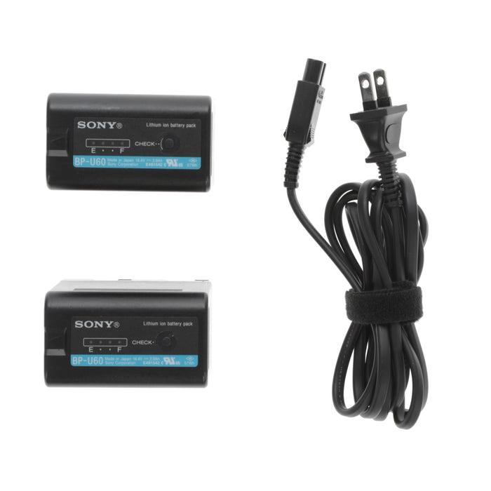 【中古品】SONY BC-U2 バッテリーチャージャー(バッテリーパック2個付属)