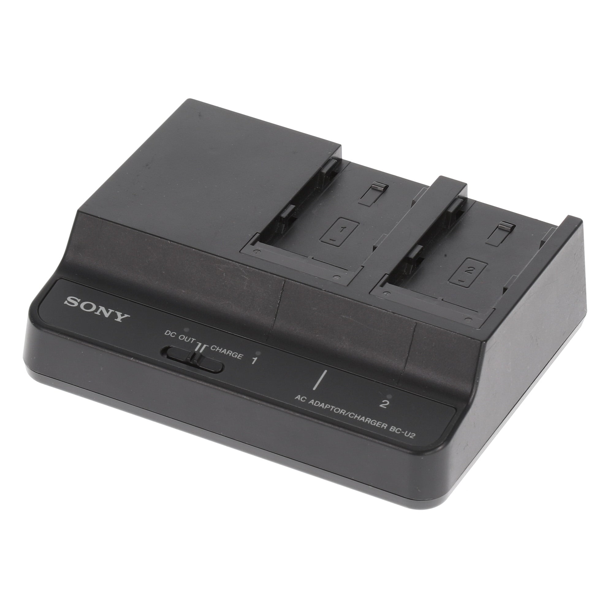 中古品】SONY BC-U2 バッテリーチャージャー(バッテリーパック2個付属