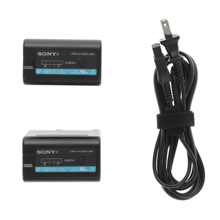 【中古品】SONY BC-U2 バッテリーチャージャー(バッテリーパック2個付属)
