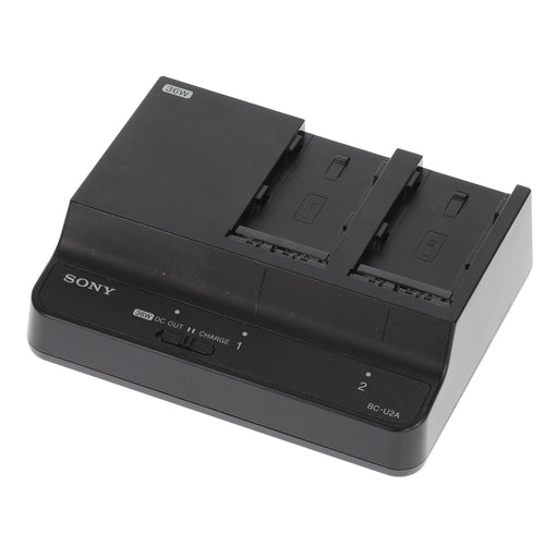 中古品】SONY BC-U2A バッテリーチャージャー(バッテリーパック2個付属