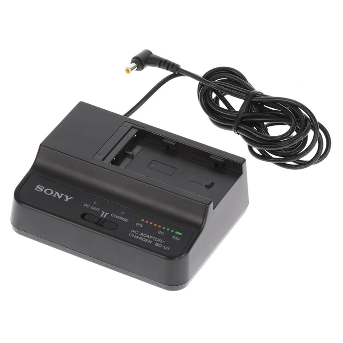 【中古品】SONY BC-U1 バッテリーチャージャー(バッテリーパック1個付属)