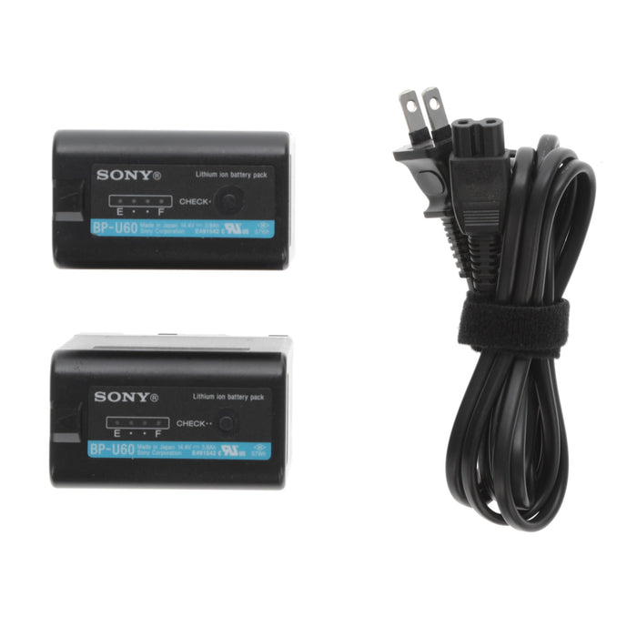 【中古品】SONY BC-U2A バッテリーチャージャー(バッテリーパック2個付属)