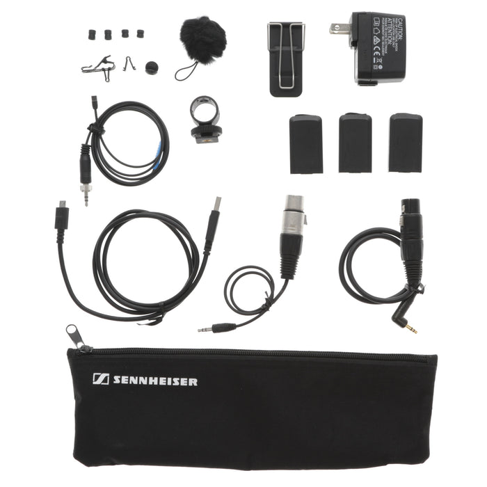 【中古品】SENNHEISER AVX-MKE2 SET-5-US カメラ用ワイヤレスシステムAVX(ピンマイクMKE2付き/ボディパック送受信機セット)
