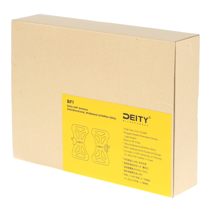 【中古品】Deity Microphones DTR0289D50 BF1無指向性UHFアンテナ(470MHz - 1GHz)