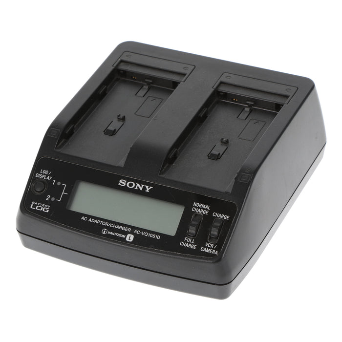 【中古品】SONY AC-VQ1051D ACアダプター/チャージャー(バッテリーパック3個付属)