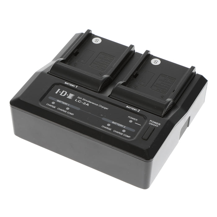 【中古品】IDX LC-2A 7.2V/7.4Vリチウムイオンバッテリー2ch同時充電器