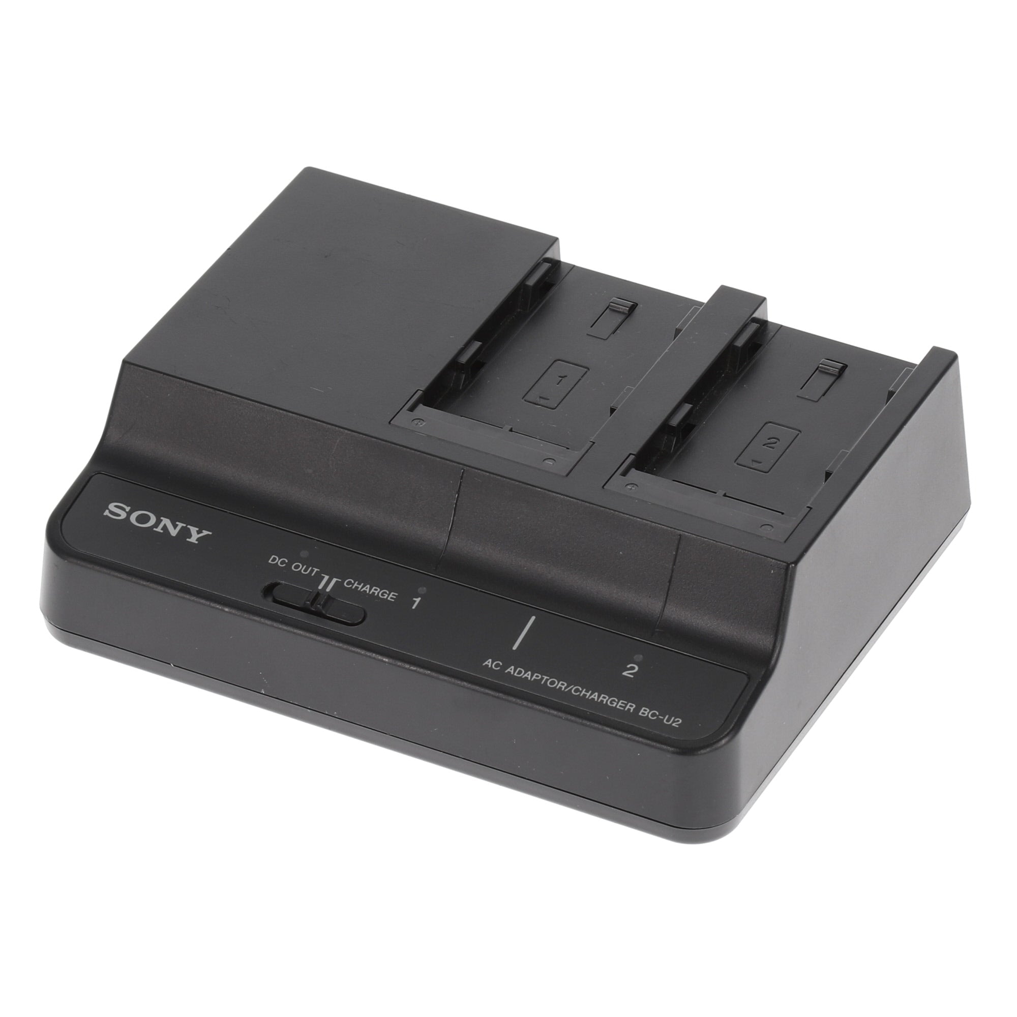 中古品】SONY BC-U2 バッテリーチャージャー(バッテリーパック2個付属