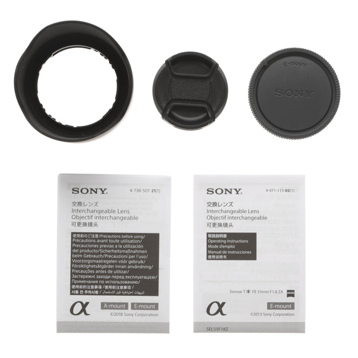 【中古品】SONY SEL55F18Z Sonnar T FE 55mm F1.8 ZA