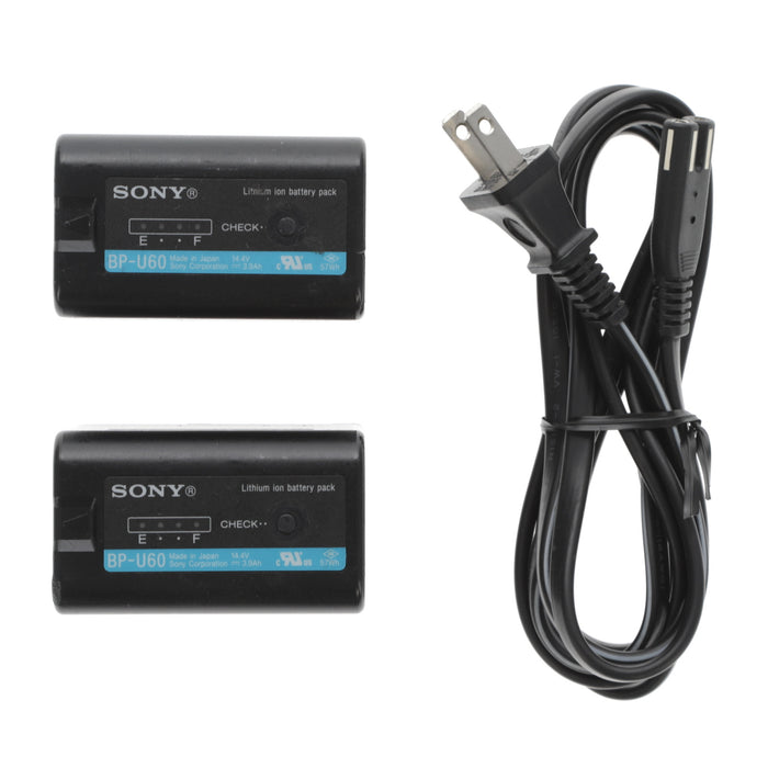 【中古品】SONY BC-U2 バッテリーチャージャー(バッテリーパック2個付属)