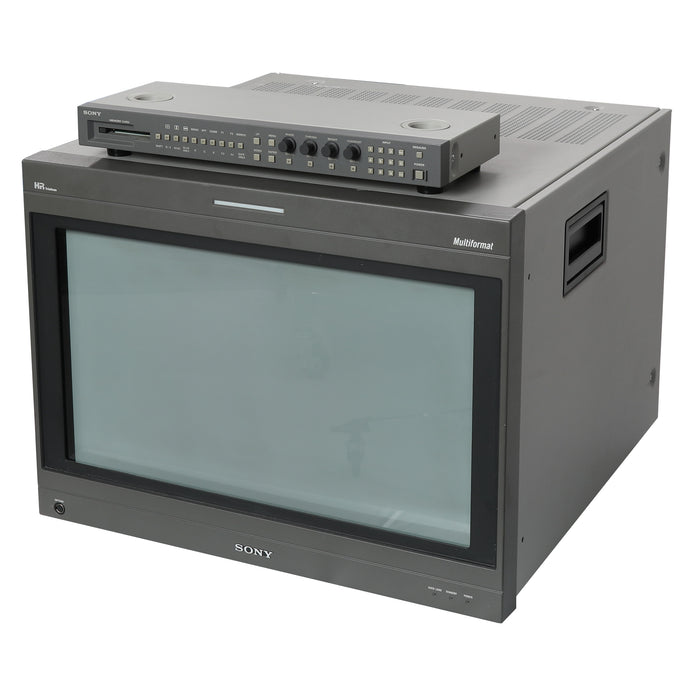 【中古品】SONY BVM-D24E1WJ + BKM-10R 業務用マルチフォーマットHDブラウン管マスターモニター +　モニターコントロールユニット