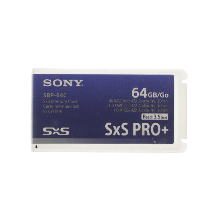 【中古品】SONY SBP-64C SxS PRO+ メモリーカード 64GB