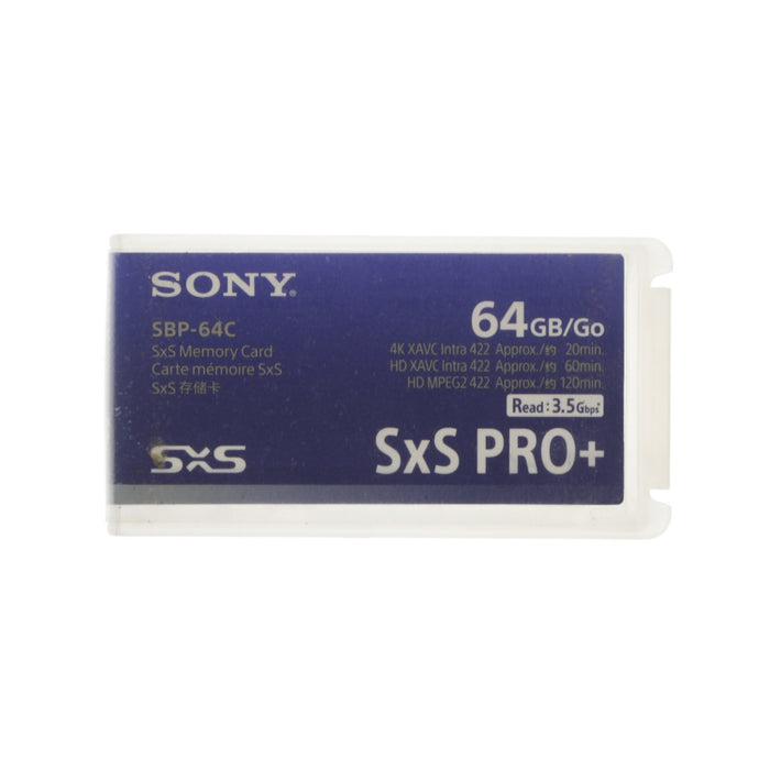 【中古品】SONY SBP-64C SxS PRO+ メモリーカード 64GB