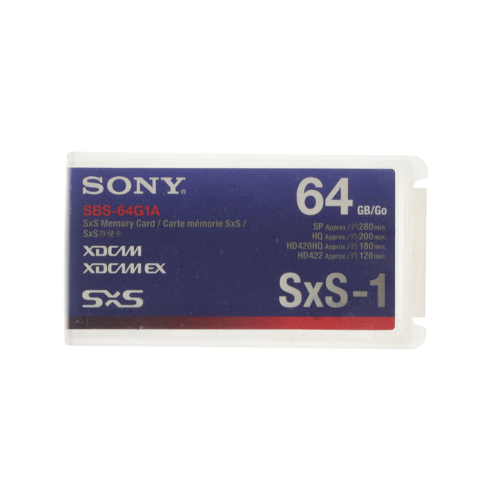 【中古品】SONY SBS-64G1A SxS-1メモリーカード 64GB