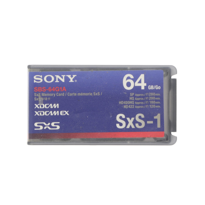 【中古品】SONY SBS-64G1A SxS-1メモリーカード 64GB