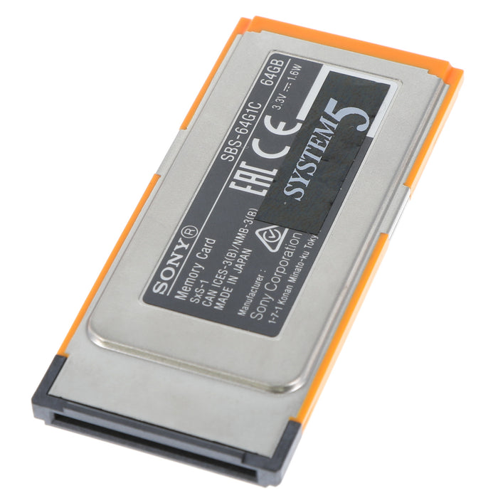 【中古品】SONY SBS-64G1C SxS-1メモリーカード 64GB
