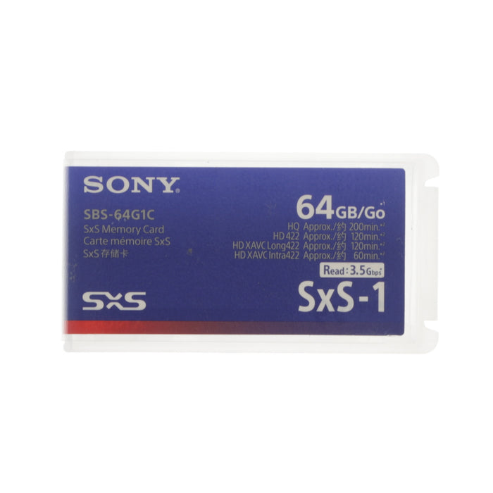 【中古品】SONY SBS-64G1C SxS-1メモリーカード 64GB