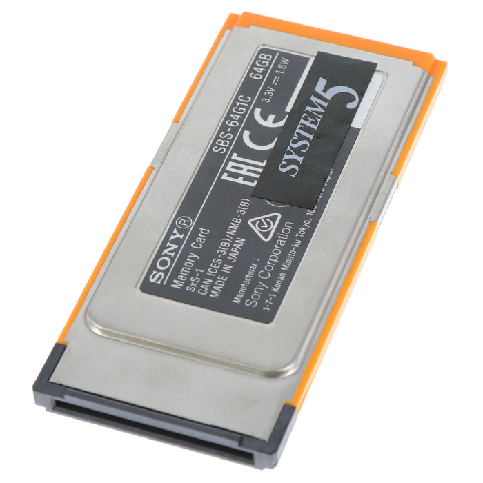 【中古品】SONY SBS-64G1C SxS-1メモリーカード 64GB
