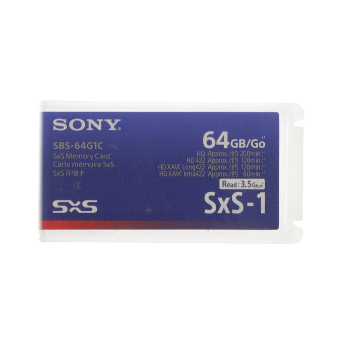 【中古品】SONY SBS-64G1C SxS-1メモリーカード 64GB