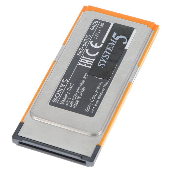 【中古品】SONY SBS-64G1C SxS-1メモリーカード 64GB