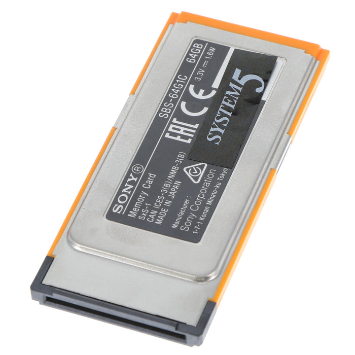 【中古品】SONY SBS-64G1C SxS-1メモリーカード 64GB