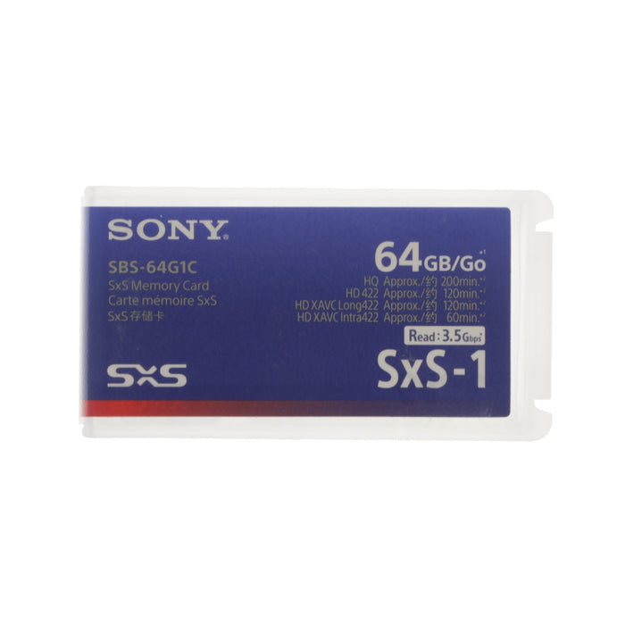 【中古品】SONY SBS-64G1C SxS-1メモリーカード 64GB