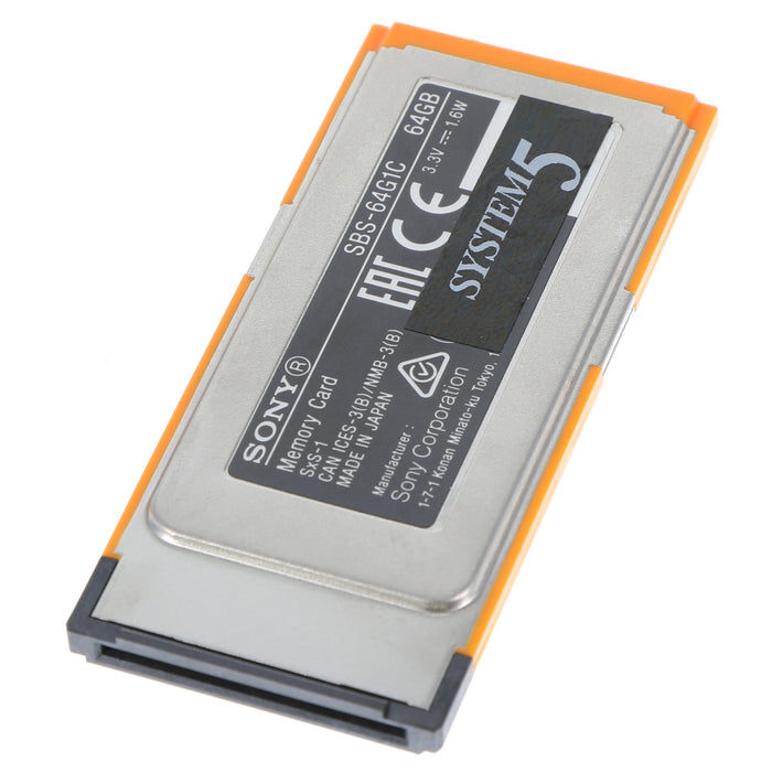 【中古品】SONY SBS-64G1C SxS-1メモリーカード 64GB