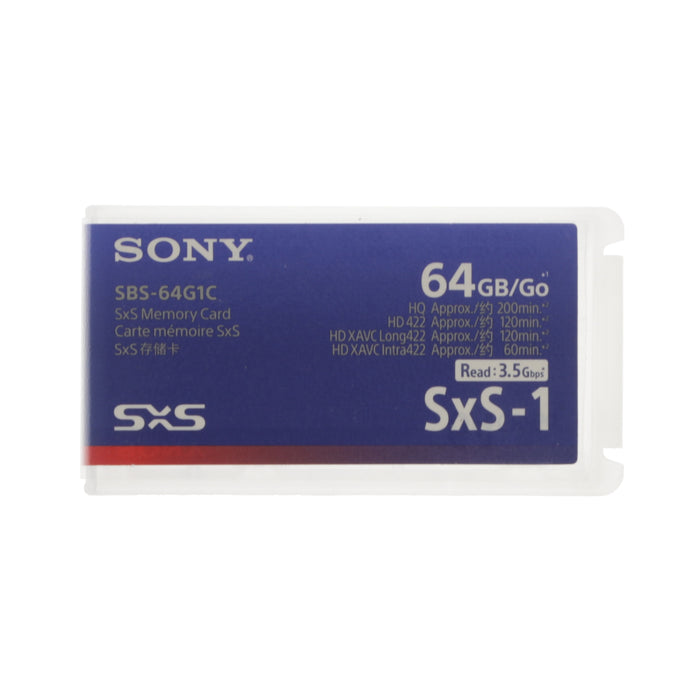 【中古品】SONY SBS-64G1C SxS-1メモリーカード 64GB