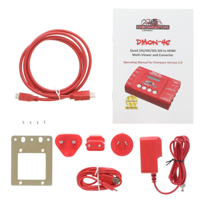 【中古品】Decimator Design DMON-4S 1：4マルチビューワー