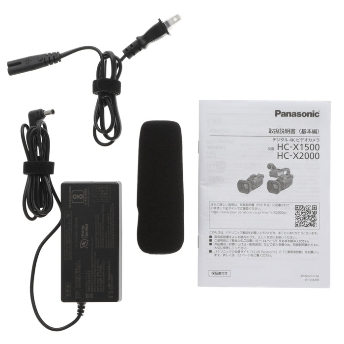 【中古品】Panasonic HC-X2000-K デジタル4Kビデオカメラ