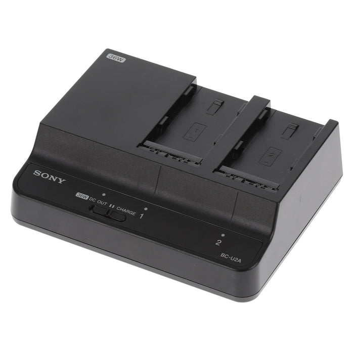 【中古品】SONY BC-U2A バッテリーチャージャー(バッテリーパック2個付属)
