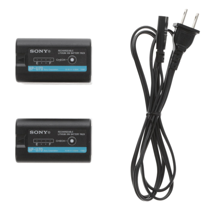 【中古品】SONY BC-U2A バッテリーチャージャー(バッテリーパック2個付属)
