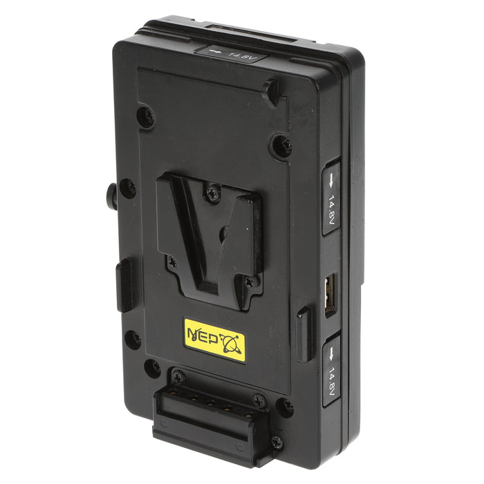 【中古品】NEP BTK-S-4PT-SGP Vバッテリーダブルプレート(パワータップ/USB付)