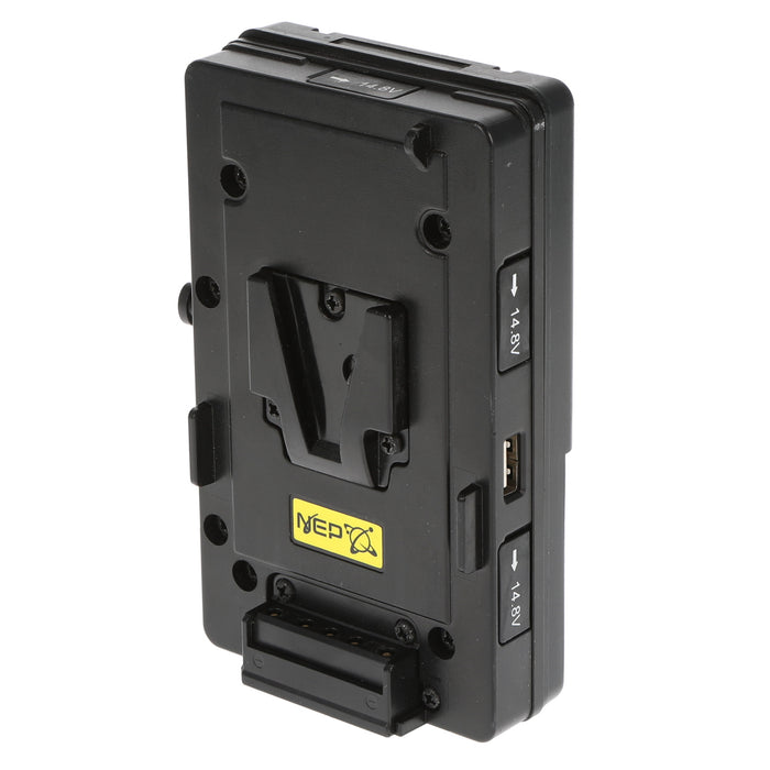 【中古品】NEP BTK-S-4PT-SGP Vバッテリーダブルプレート(パワータップ/USB付)