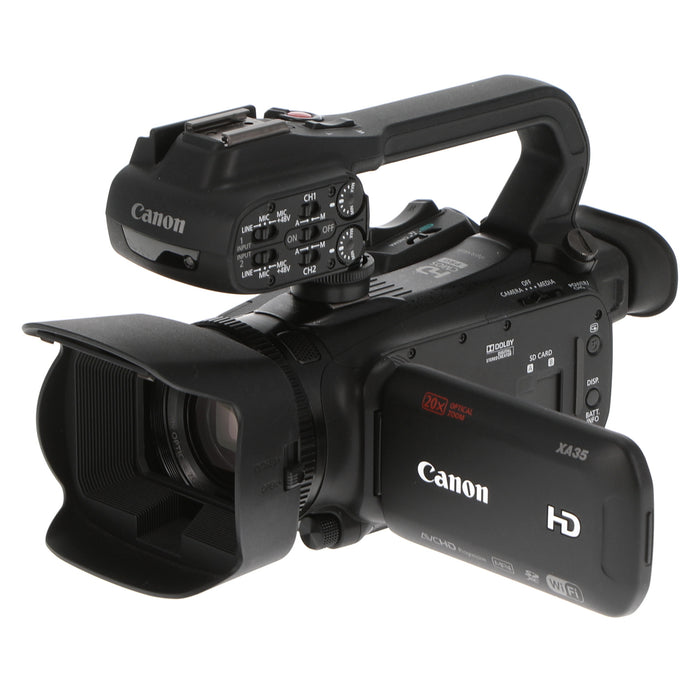 【中古品】Canon XA35 ＋ HDU-1 業務用HDビデオカメラ(ハンドルユニット付属)(ジャンク品)