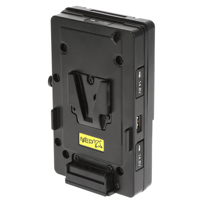 【中古品】NEP BTK-S-4PT-SGP Vバッテリーダブルプレート(パワータップ/USB付)