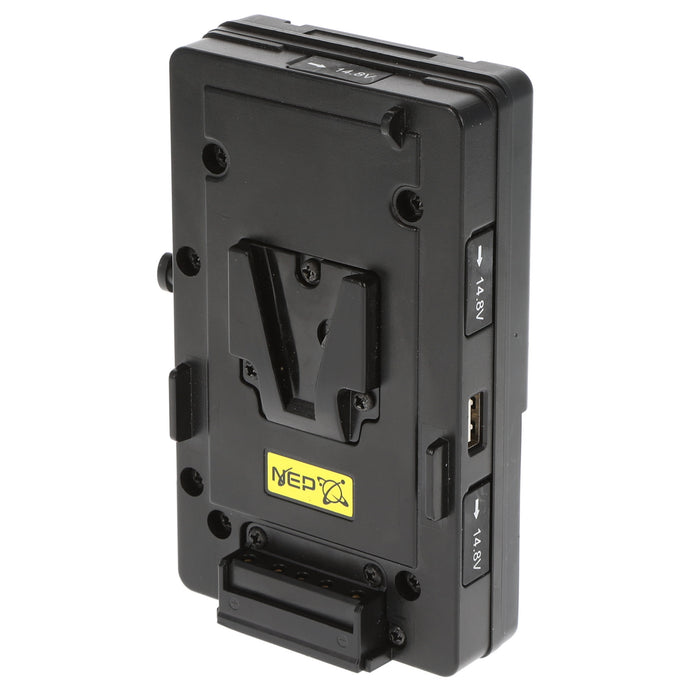 【中古品】NEP BTK-S-4PT-SGP Vバッテリーダブルプレート(パワータップ/USB付)