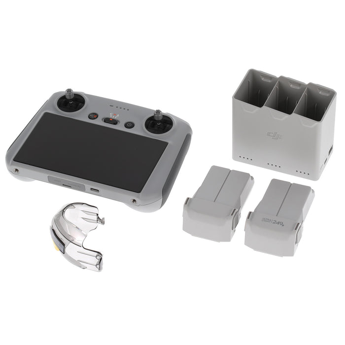 【中古品】DJI M16208 ＋ M16210 DJI Mini 3 Pro(DJI RC付属)(フライモアキット付属)[内蔵リモートID対応/事前登録無し]