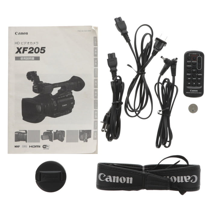 【中古品】Canon XF205 業務用フルHDビデオカメラ